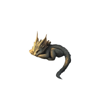 Sleeping Dragonling Vinyl Car Decal Sticker – Waterproof & UV-Resistant 8"