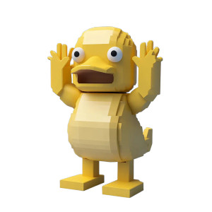 Roblox Psyduck Character Vinyl Car Decal Sticker – Waterproof & UV-Resistant 8"