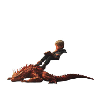 Child With Dragon V2 Vinyl Car Decal Sticker – Waterproof & UV-Resistant 8" Child With Dragon V2 Vinyl Car Decal Sticker – Waterproof & UV-Resistant 8"