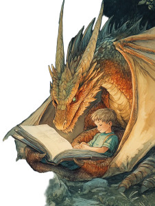 Dragon Reading Vinyl Car Decal Sticker – Waterproof & UV-Resistant 8" Dragon Reading Vinyl Car Decal Sticker – Waterproof & UV-Resistant 8"