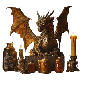 Dragon Magician'S Table Vinyl Car Decal Sticker – Waterproof & UV-Resistant 8"