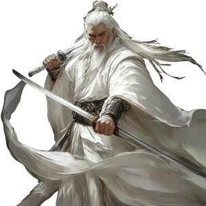 Wise Swordmaster Vinyl Car Decal Sticker – Waterproof & UV-Resistant 8"