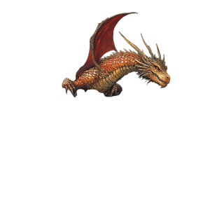 Fantasy Dragon Illustration Vinyl Car Decal Sticker – Waterproof & UV-Resistant 8"