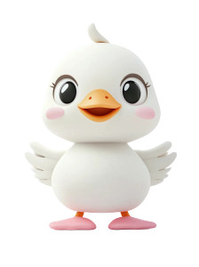 Cute White Duck Vinyl Car Decal Sticker – Waterproof & UV-Resistant 8" Cute White Duck Vinyl Car Decal Sticker – Waterproof & UV-Resistant 8"