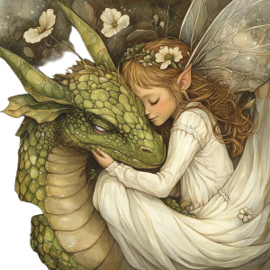 Fairy And Dragon Vinyl Car Decal Sticker – Waterproof & UV-Resistant 8" Fairy And Dragon Vinyl Car Decal Sticker – Waterproof & UV-Resistant 8"