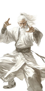White-Haired Martial Artist Vinyl Car Decal Sticker – Waterproof & UV-Resistant 8" White-Haired Martial Artist Vinyl Car Decal Sticker – Waterproof & UV-Resistant 8"