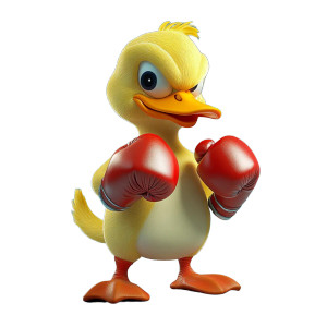 Ugly Duck Boxer Vinyl Car Decal Sticker – Waterproof & UV-Resistant 8" Ugly Duck Boxer Vinyl Car Decal Sticker – Waterproof & UV-Resistant 8"