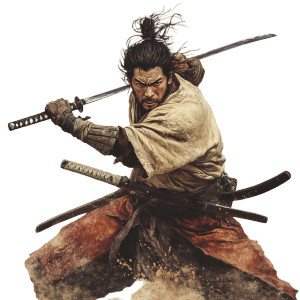 Resisting Samurai Vinyl Car Decal Sticker – Waterproof & UV-Resistant 8" Resisting Samurai Vinyl Car Decal Sticker – Waterproof & UV-Resistant 8"
