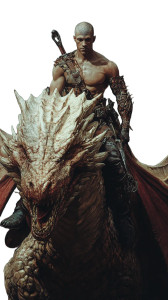 Dragon Rider Portrait Vinyl Car Decal Sticker – Waterproof & UV-Resistant 8"