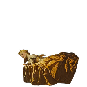 Sleeping Beauty Art Vinyl Car Decal Sticker – Waterproof & UV-Resistant 8"