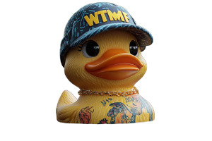 Funky Rubber Duck Vinyl Car Decal Sticker – Waterproof & UV-Resistant 8"