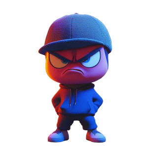 Angry Cartoon Character Vinyl Car Decal Sticker – Waterproof & UV-Resistant 8" Angry Cartoon Character Vinyl Car Decal Sticker – Waterproof & UV-Resistant 8"