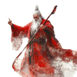 Old Red Wizard Vinyl Car Decal Sticker – Waterproof & UV-Resistant 8"