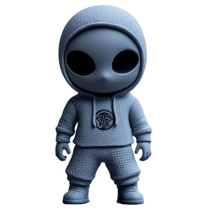 Chibi Hoodie Vinyl Vinyl Car Decal Sticker – Waterproof & UV-Resistant 8"