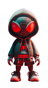 Chibi Spider-Man V2 Vinyl Car Decal Sticker – Waterproof & UV-Resistant 8"