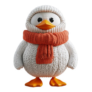 Winter Sweater Rendering Vinyl Car Decal Sticker – Waterproof & UV-Resistant 8"