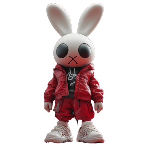 Hip-Hop Rabbit Vinyl Car Decal Sticker – Waterproof & UV-Resistant 8" Hip-Hop Rabbit Vinyl Car Decal Sticker – Waterproof & UV-Resistant 8"