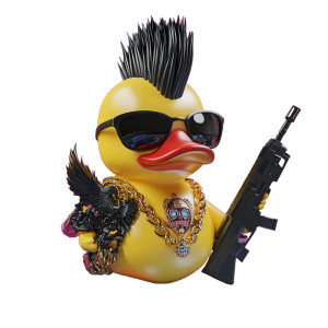 Psychedelic Gangster Duck Vinyl Car Decal Sticker – Waterproof & UV-Resistant 8" Psychedelic Gangster Duck Vinyl Car Decal Sticker – Waterproof & UV-Resistant 8"