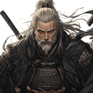 Gothic Ronin Warrior Vinyl Car Decal Sticker – Waterproof & UV-Resistant 8"