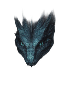 Dark Dragon Portrait Vinyl Car Decal Sticker – Waterproof & UV-Resistant 8"