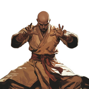 D&D Monk Vinyl Car Decal Sticker – Waterproof & UV-Resistant 8" D&D Monk Vinyl Car Decal Sticker – Waterproof & UV-Resistant 8"