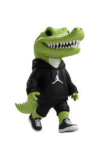 Cartoon Crocodile Toy Vinyl Car Decal Sticker – Waterproof & UV-Resistant 8"