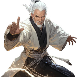 Lightning Monk Vinyl Car Decal Sticker – Waterproof & UV-Resistant 8"