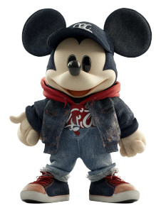 Hip-Hop Mickey Plush Vinyl Car Decal Sticker – Waterproof & UV-Resistant 8"