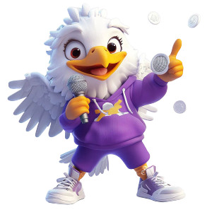 Cartoon Eagle Broadcaster Vinyl Car Decal Sticker – Waterproof & UV-Resistant 8" Cartoon Eagle Broadcaster Vinyl Car Decal Sticker – Waterproof & UV-Resistant 8"
