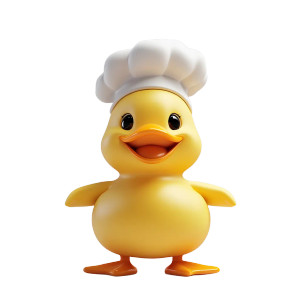 Chef Duck Vinyl Car Decal Sticker – Waterproof & UV-Resistant 8" Chef Duck Vinyl Car Decal Sticker – Waterproof & UV-Resistant 8"