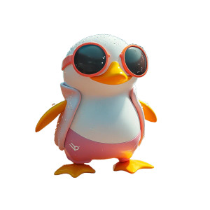 Sporty Penguin Swim Vinyl Car Decal Sticker – Waterproof & UV-Resistant 8" Sporty Penguin Swim Vinyl Car Decal Sticker – Waterproof & UV-Resistant 8"