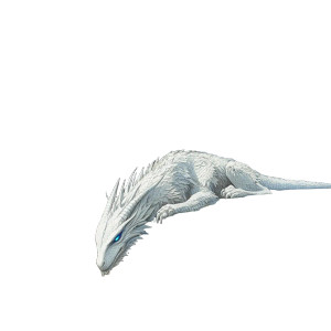 Sleeping White Dragon V2 Vinyl Car Decal Sticker – Waterproof & UV-Resistant 8"