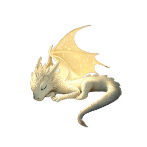 Glowing Dragon Vinyl Car Decal Sticker – Waterproof & UV-Resistant 8"