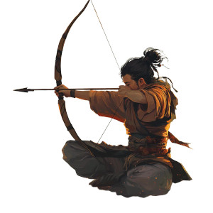 Zen Archer Vinyl Car Decal Sticker – Waterproof & UV-Resistant 8"