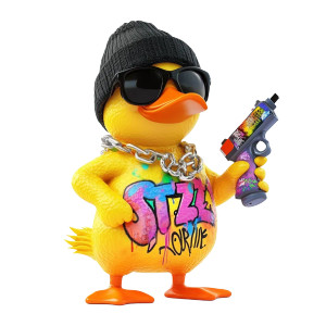 Graffiti Duck Artist Vinyl Car Decal Sticker – Waterproof & UV-Resistant 8" Graffiti Duck Artist Vinyl Car Decal Sticker – Waterproof & UV-Resistant 8"