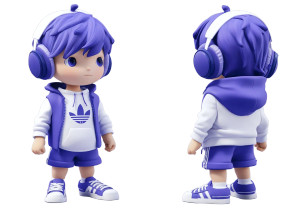 Chibi Boy Model Vinyl Car Decal Sticker – Waterproof & UV-Resistant 8"