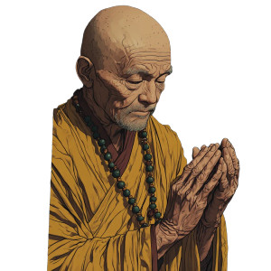 Elderly Monk Portrait Vinyl Car Decal Sticker – Waterproof & UV-Resistant 8" Elderly Monk Portrait Vinyl Car Decal Sticker – Waterproof & UV-Resistant 8"