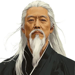 White-Haired Sage Vinyl Car Decal Sticker – Waterproof & UV-Resistant 8"