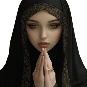 Praying Nun V4 Vinyl Car Decal Sticker – Waterproof & UV-Resistant 8" Praying Nun V4 Vinyl Car Decal Sticker – Waterproof & UV-Resistant 8"