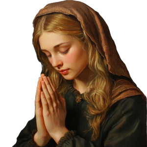 Praying Young Woman Vinyl Car Decal Sticker – Waterproof & UV-Resistant 8" Praying Young Woman Vinyl Car Decal Sticker – Waterproof & UV-Resistant 8"