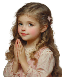 Girl Saying Prayers Vinyl Car Decal Sticker – Waterproof & UV-Resistant 8"