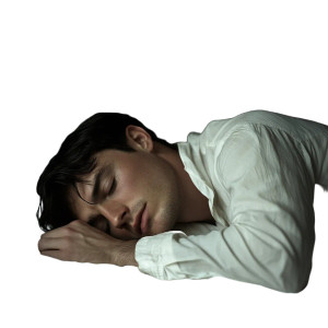 Sleeping British Man Vinyl Car Decal Sticker – Waterproof & UV-Resistant 8"