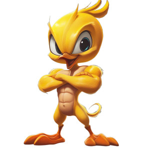 Muscular Tweety Bird Vinyl Car Decal Sticker – Waterproof & UV-Resistant 8" Muscular Tweety Bird Vinyl Car Decal Sticker – Waterproof & UV-Resistant 8"