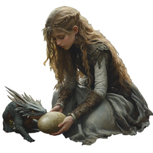 Medieval Girl'S Discovery Vinyl Car Decal Sticker – Waterproof & UV-Resistant 8"