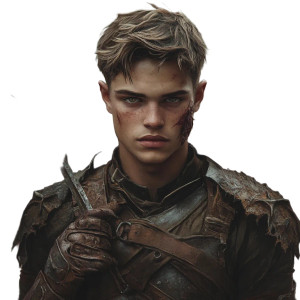 Armored Winged Warrior Vinyl Car Decal Sticker – Waterproof & UV-Resistant 8"