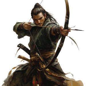 Elvish Ninja Samurai Vinyl Car Decal Sticker – Waterproof & UV-Resistant 8"