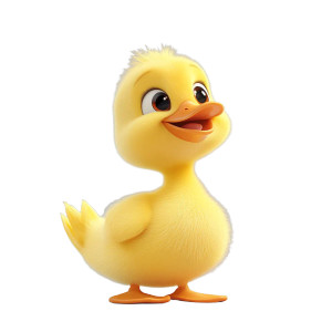 Little Yellow Duck V2 Vinyl Car Decal Sticker – Waterproof & UV-Resistant 8"