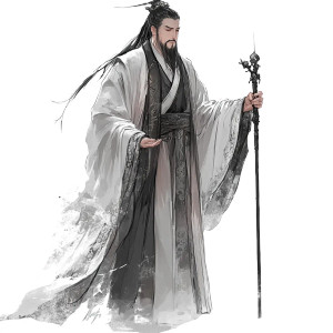 Taoist Sage Design V2 Vinyl Car Decal Sticker – Waterproof & UV-Resistant 8"