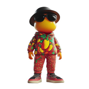 Cool Pepper Character Vinyl Car Decal Sticker – Waterproof & UV-Resistant 8"