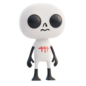 Glowing Voodoo Doll Vinyl Car Decal Sticker – Waterproof & UV-Resistant 8"